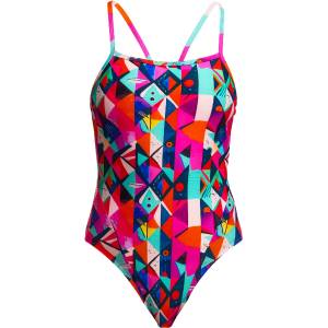 Funkita Дамски бански костюм Funkita Women's Single Strap One Piece Swimsuit - Art Dropout - размер 40 (EU) (150-5660-1515)