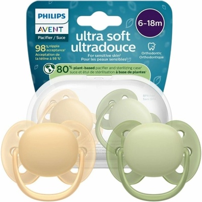 Avent Philips šidítko Ultrasoft Premium 2 ks zelená
