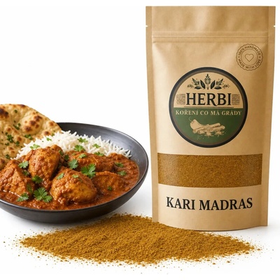 Herbi Kari Madras autentická indická zmes korenia 50 g