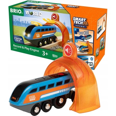 BRIO Brio WORLD 33971 SMART TECH SOUND Nahrávací lokomotiva – Zboží Dáma