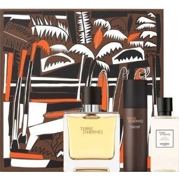 Hermés Terre D Hermés EDP 75 ml + 40 ml voda po holení + 50 ml pena na darčeková sada