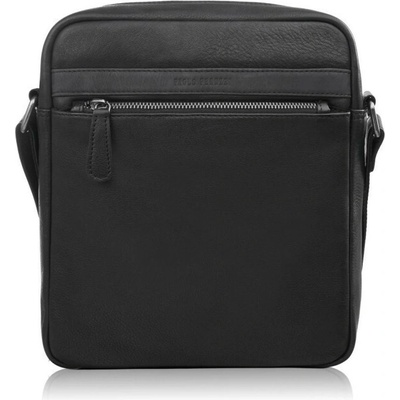 Čierny pánsky kožený crossbag Olof