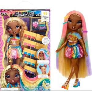 MGA Entertainment Rainbow High: кукла за прически с комплект тебешири за коса (526797)