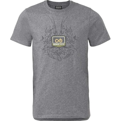 Merkel Gear pánske tričko World Wide Hunting grey