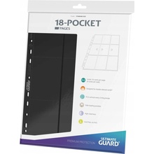 Ultimate Guard Stránka do alba Ultimate Guard 18-Pocket Side-loading Pages Black