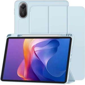 Techsuit Калъф за Xiaomi Redmi Pad 2 - Techsuit - Flex Trifold (с поставка за молив) - Небесно син