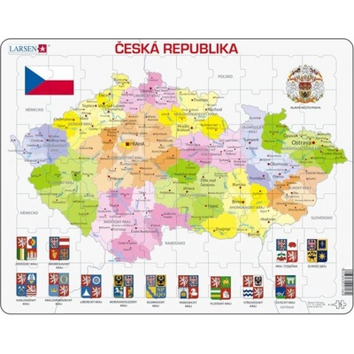 Larsen Česká republika kraje 70 dílků