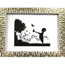 Bondecor Fotorám - plastový, strukturovaný, zlatý Velikost: 21x30