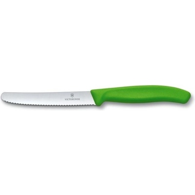 Victorinox Нож за домати и колбаси Victorinox Swiss Classic, 11 см, назъбено острие, зелен (6.7836.L114)