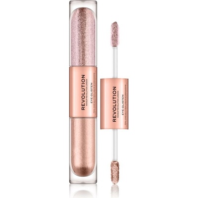 Makeup Revolution Eye Glisten tekuté oční stíny odstín Adored By You 2 x 2,2 ml