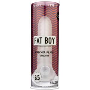 Perfect Fit Brand - Fat Boy Checker Box - пенис удължител (17 см, бял)