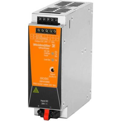 Weidmüller PRO DCDC 240W 24V 10A DC / DC menič napätia, 24 V/DC, 10 A, 240 W, výstupy 1 x