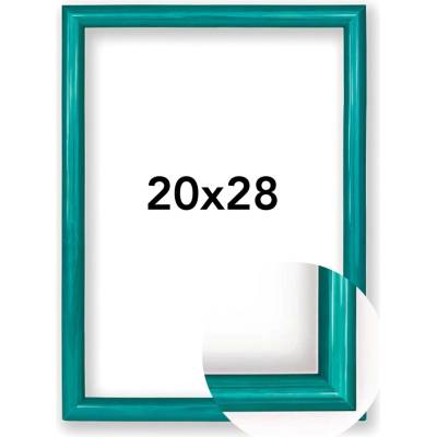 Fotorámeček Roma Rozměr: 20 x 28 cm, Barva: Tyrkysová, Typ zasklení: Plexi