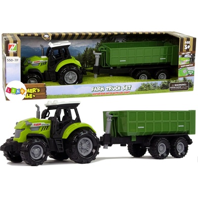 Mamido Traktor odnímateľný príves Farm Sound Green
