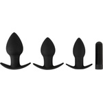 Black Velvets Vibrating Butt Plug Set
