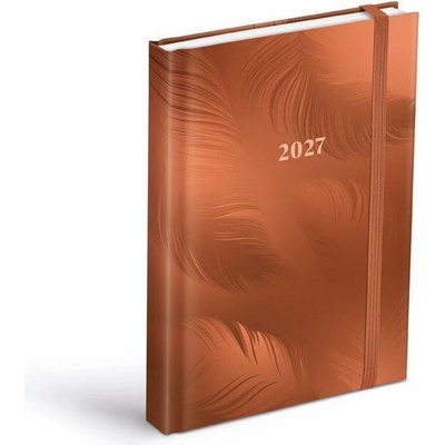 MFP D801 A5 Denní 2027 Lamino Ornament hnědý