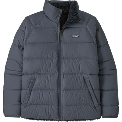 Patagonia Мъжко пухено яке Patagonia Reversible Silent Down Jacket - Smolder Blue (004-4540-0913)