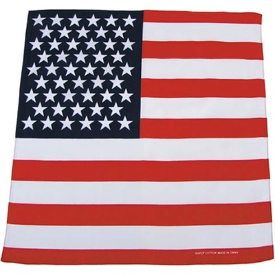 Šátek potisk USA čtvercový