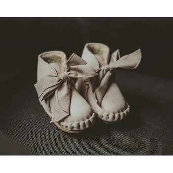 Donsje Бебешки кожени обувки Donsje Pina Organza Booties (1019100.)