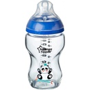 Tommee Tippee kojenecká láhev C2N skleněná potisk blue 250ml