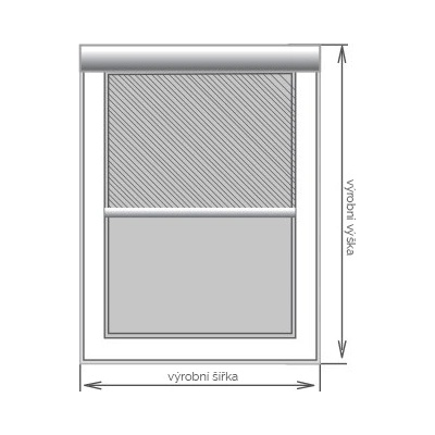 JackWest okenní síť rolovací hliníková 700x1500 mm