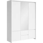 Black Red White Трикрилен гардероб kaspian szf5d2s бял
