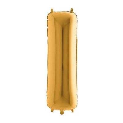GRABO fóliový balónek PÍSMENO ZLATÉ I 102cm,40" nafukovací