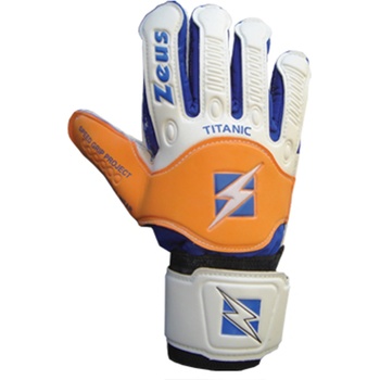Zeus Вратарски ръкавици Zeus Guanto Titanic Goalkeepers Gloves blue/orange