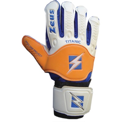 Zeus Вратарски ръкавици Zeus Guanto Titanic Goalkeepers Gloves blue/orange