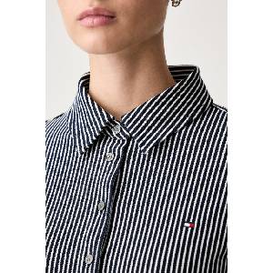 Tommy Hilfiger риза дамска от памук с еластан (WW0WW43528) - answear - 195,39 лв