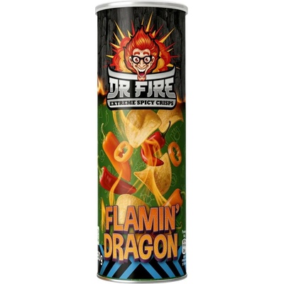 Dr. Fire Flamin' Dragon bramborové chipsy s příchutí chilli 80 g