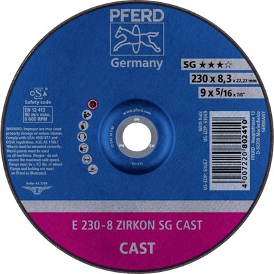 Pferd Brúsny kotúč lomený 230 x 22.23 mm 62223747 10 ks