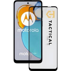 Tactical Glass Shield 5D стъклен протектор за Motorola Moto E22s - Черен KP25917
