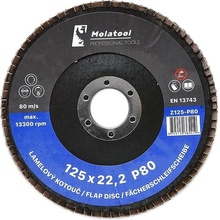 Molatool Lamelový brusný kotouč 125 mm P80 Z125-P80
