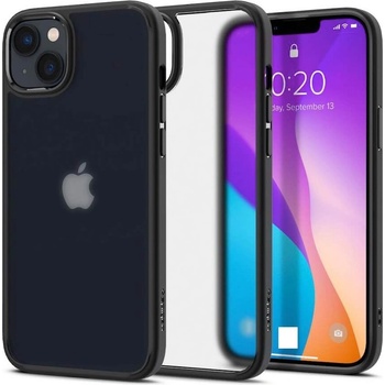 Spigen Ultra Hybrid Case - хибриден кейс с висока степен на защита за iPhone 14 (черен-прозрачен)