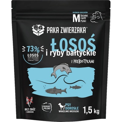 Paka Zwierzaka Salmon with Baltic fish M 1,5 kg