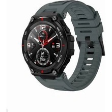 Mobilly řemínek pro Amazfit T-Rex, silikonový, tmavě šedý 569 DSJ-35-00S