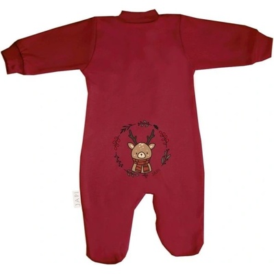 Dojčenský overal DEER Bordová