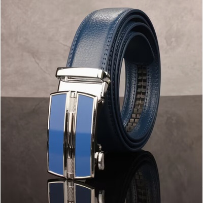 Pánský modrý opasek s automatickou sponou – Hledejceny.cz
