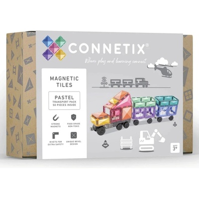 Connetix Pastel Transport 50 ks – Zbozi.Blesk.cz