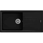 Teka Гранитна мивка, обръщаема, за шкаф 60 см Stone 60 L-TG ЧЕРНА (М.1020.ЧЕ) - xmall Мивка за вграждане