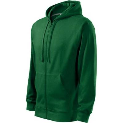 MALFINI® mikina Trendy Zipper Color lahvově zelená