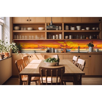 DIMEX ART s. r. o Фототапет за кухня - лодка 420 x 60 см