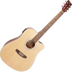 SX SD204CE Natural Електро-акустична китара Дреднаут