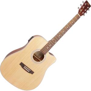 SX SD204CE Natural Електро-акустична китара Дреднаут