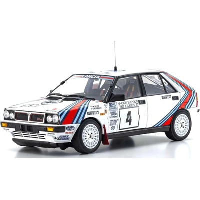 Kyosho Lancia Delta HF 4WD 1000 Lakes Team Lancia Martini No.4 1987 1:18