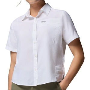 Columbia Дамска риза с копчета Columbia Women's Silver Ridge Utility II S/S Shirt - White - размер XL (133-1386-0415)