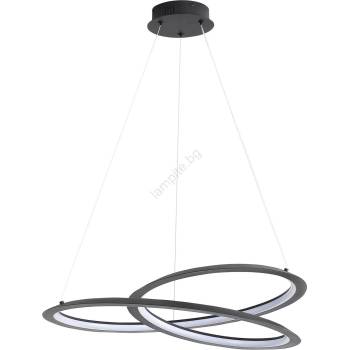 Polux Led Пендел tango led/44w/230v 4000k Ø 60 см черен (sa2285)