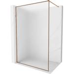 Mexen Kioto-F душ кабина Walk-in с рамка 80 x 202 см, матирано 8 мм, розово злато - 800-080-104-60-30 (800-080-104-60-30)