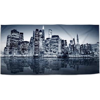 Sablio Ručník s potiskem Noční New York 50 x 100 cm